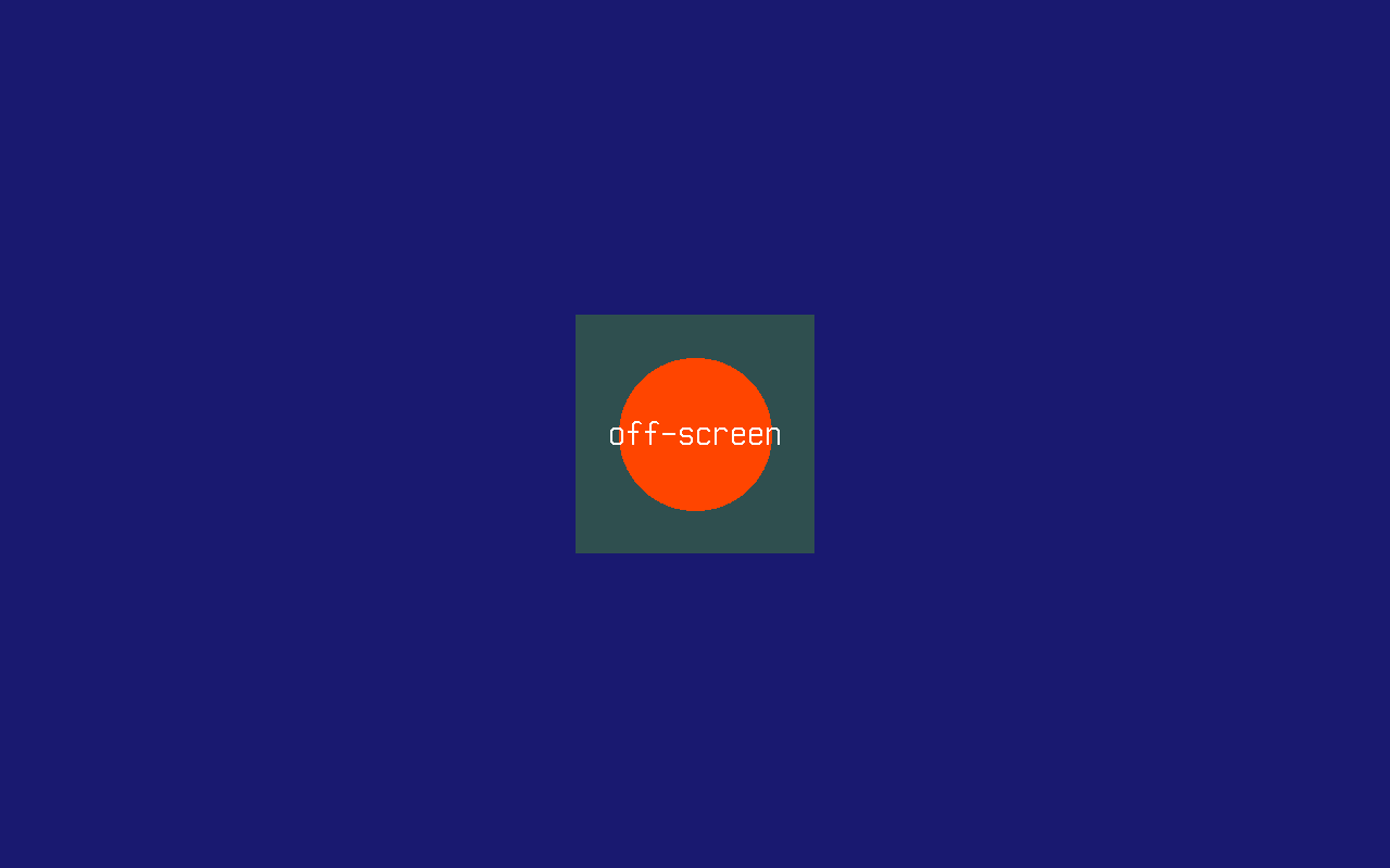 Off-screen canvas