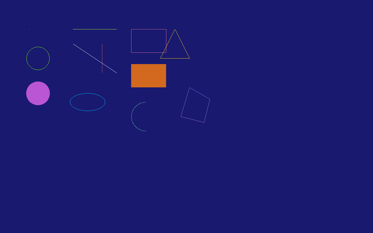 Drawing shapes